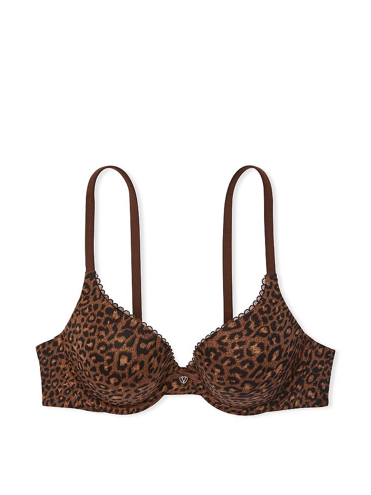 Perfect Shape Hladká push-up podprsenka. Produkt má vzor se zvířecím motivem a pochází z kolekce Body by Victoria.