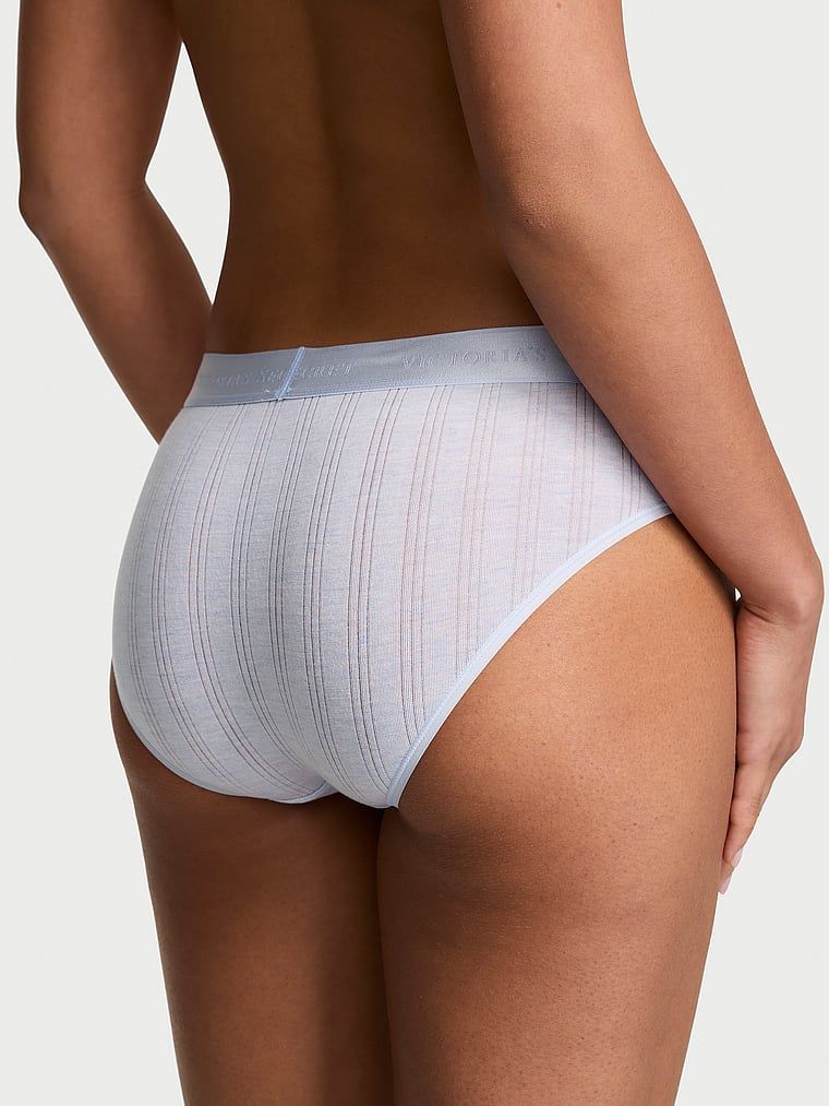 Kalhotky z Ultra-Fine Logo Hiphugger modal. Produkt je modré barvy a pochází z kolekce Cotton.