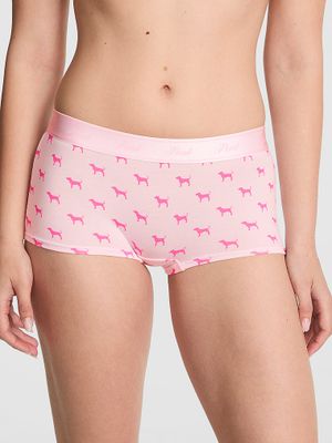 Bavlněné kalhotky boyshort s logem