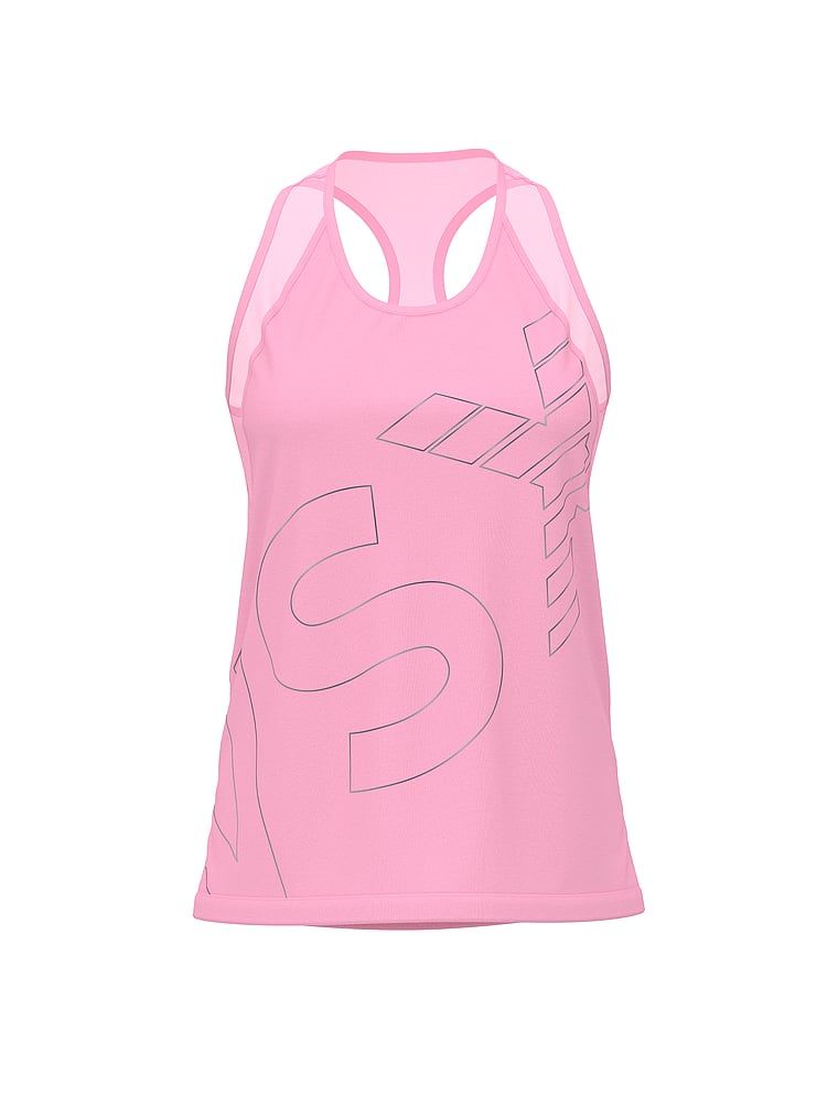Sportovní bavlněný top VSX Pima Racerback. Produkt je růžové barvy a pochází z kolekce VSX.