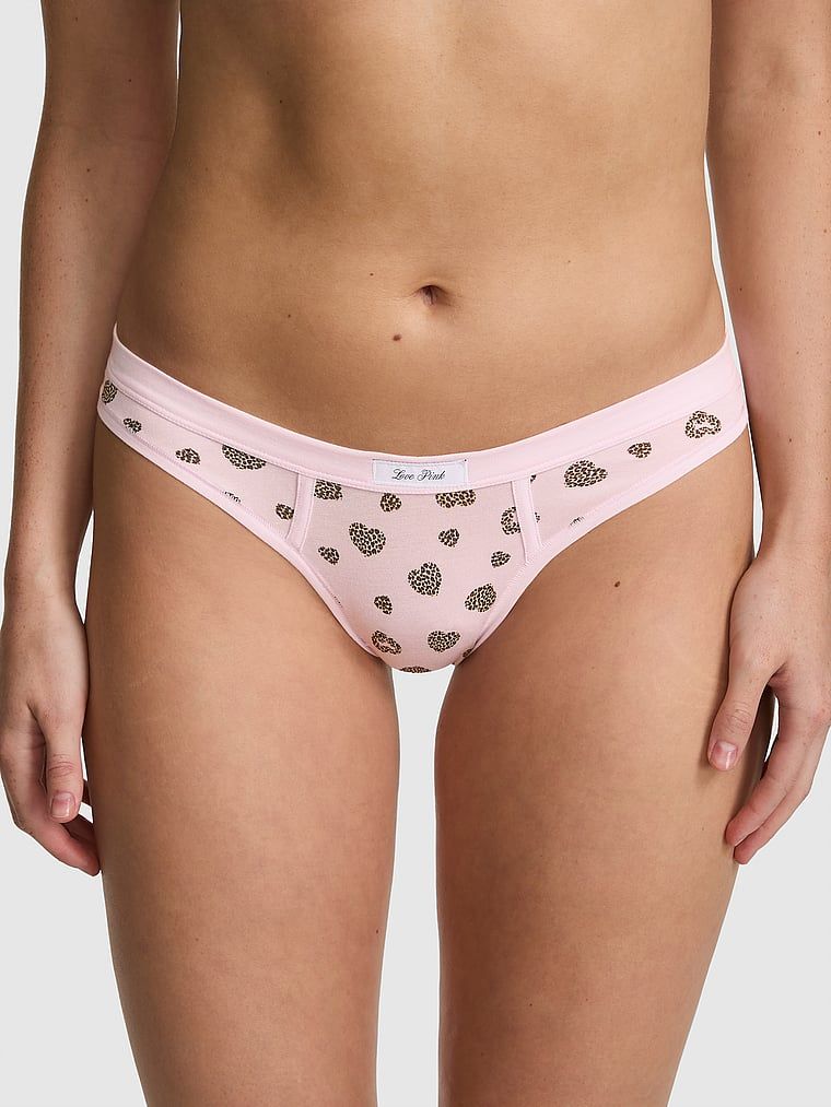 PINK Bavlněná tanga