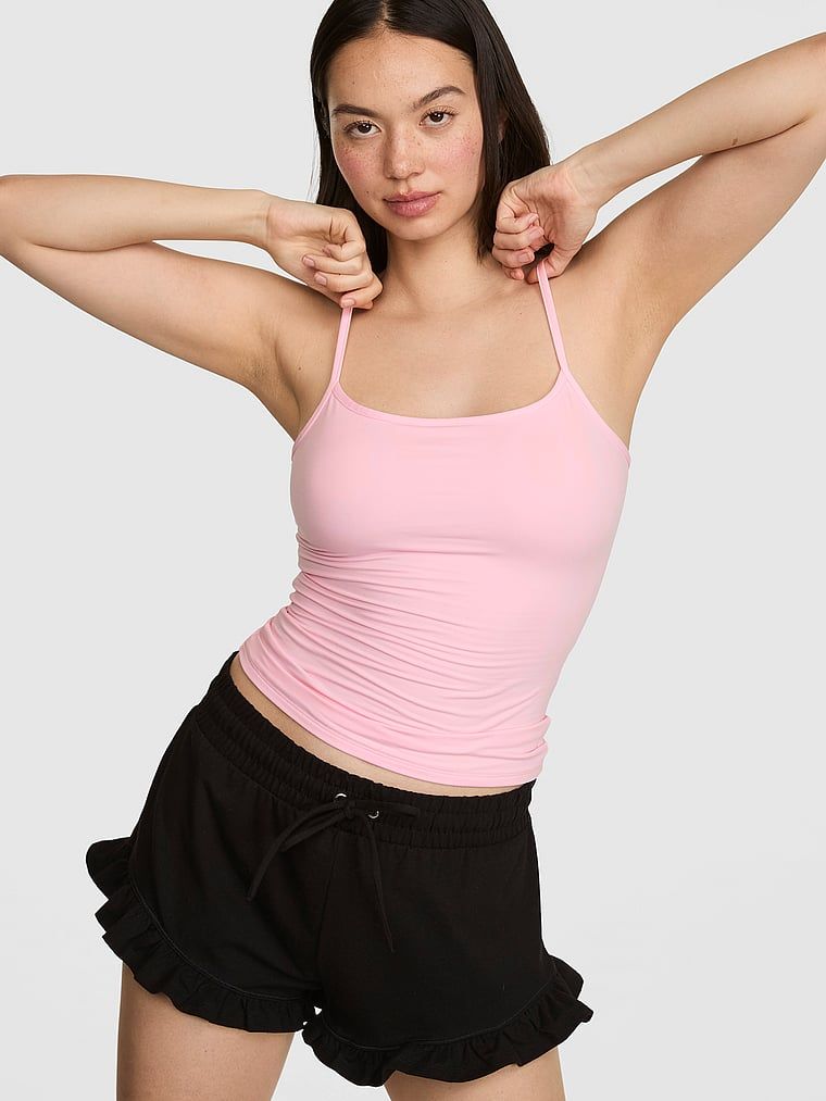 Top na ramínka PINK Base Stretch