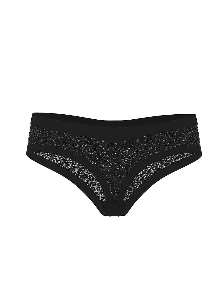 Tanga s leopardím vzorem jako Leopard. Produkt je černý a pochází z kolekce No-Show.