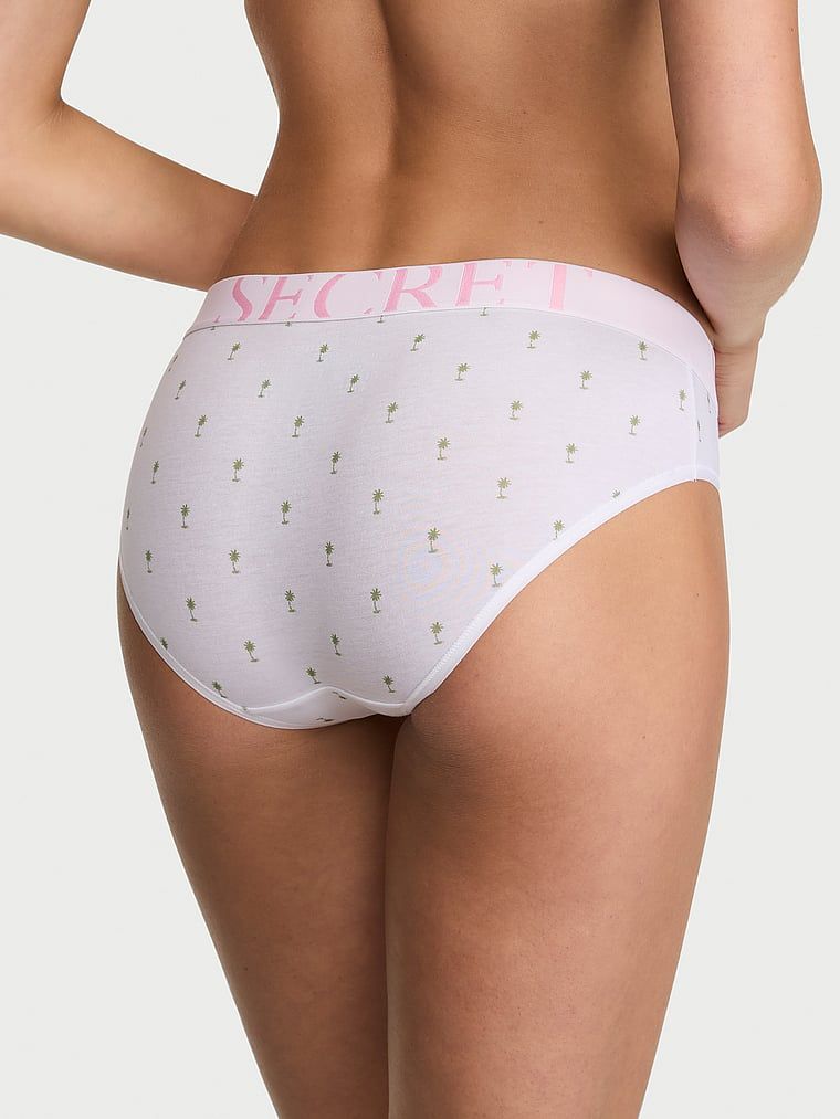 Logo Hiphugger s bavlněnými kalhotkami. Produkt je vzorovaný a pochází z kolekce Cotton.