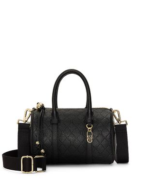 Black Debossed Mini taška ve stylu duffle přes rameno