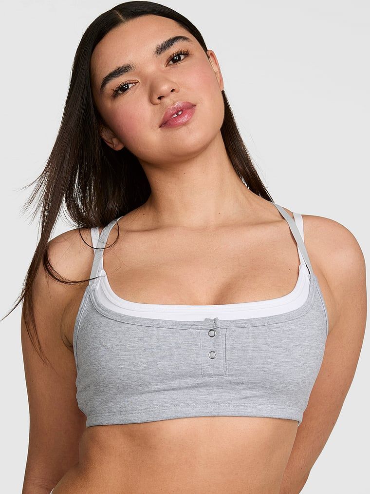 Podprsenka All-Day Cotton Double Up Henley