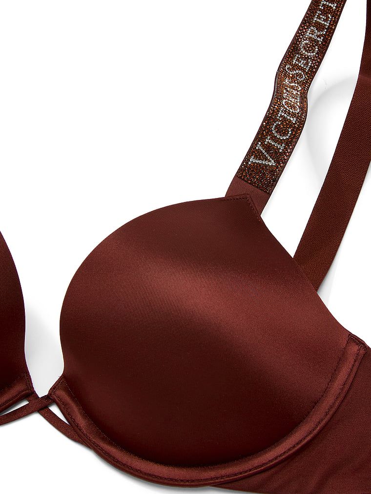 Push-up podprsenka Shine Strap. Produkt je vzorovaný a pochází z kolekce Very Sexy.