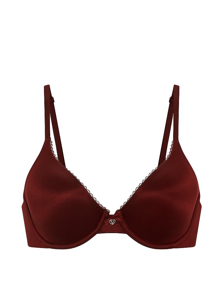 Mírně vycpaná podprsenka s pevně vystavěnými košíčky. Produkt je hnědé barvy a pochází z kolekce Body by Victoria.