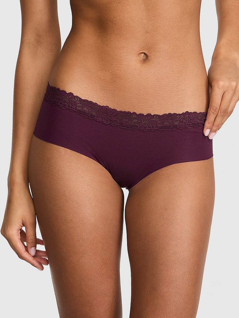 Bavlněné kalhotky hiphugger No-Show