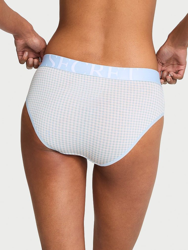 Logo Hiphugger s bavlněnými kalhotkami. Produkt je vzorovaný a pochází z kolekce Cotton.
