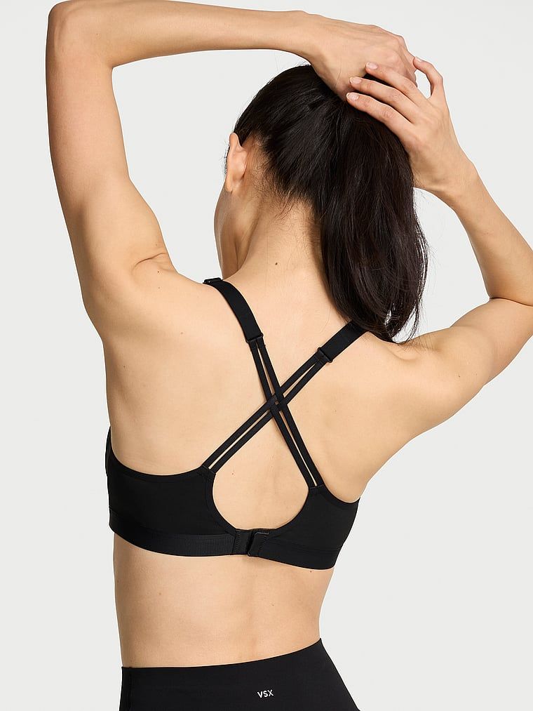VSX Angel Elevate sportovní podprsenka. Produkt je černý a pochází z kolekce VSX.