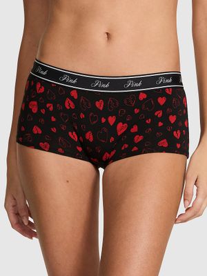Kalhotky boyshort z bavlny s logem