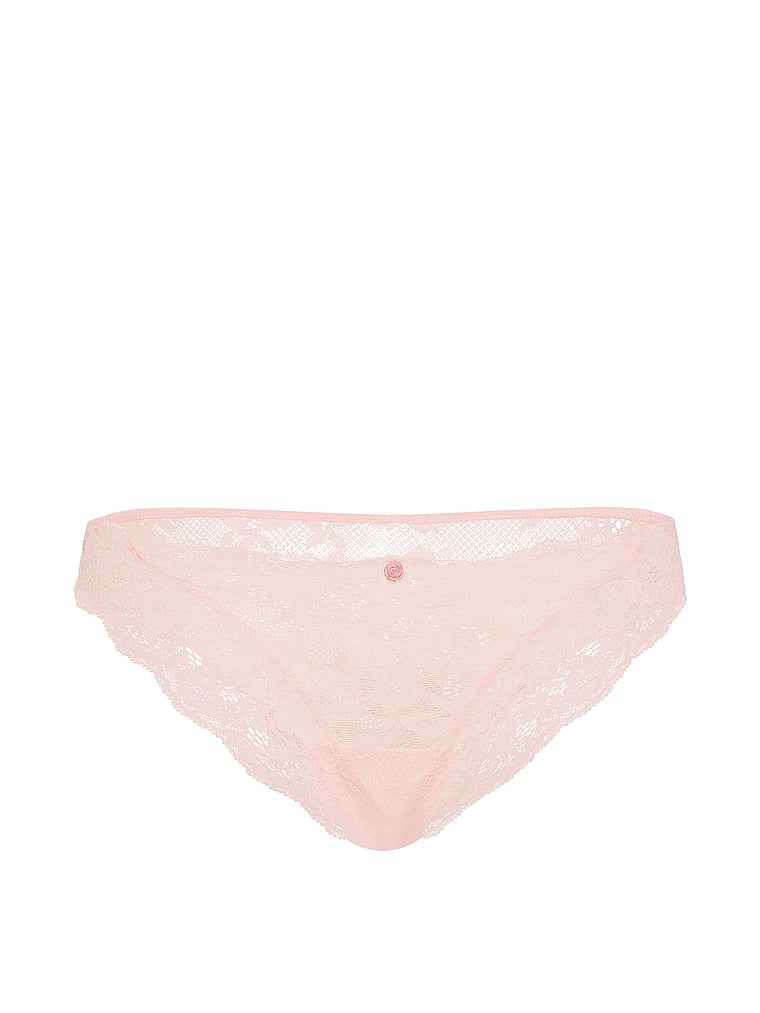 Krajkové bikini kalhotky. Produkt je růžové barvy a pochází z kolekce Dream Angels.