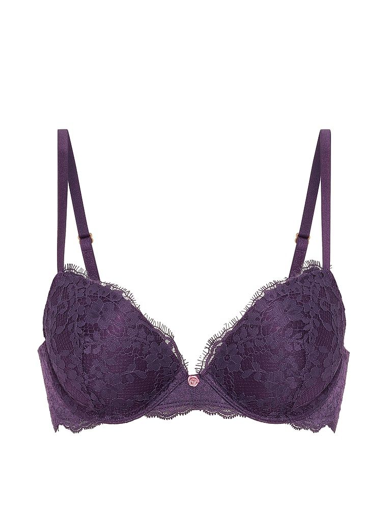 Podprsenka Dream Angels s push-up podprsenkou. Produkt je fialové barvy a pochází z kolekce Dream Angels.