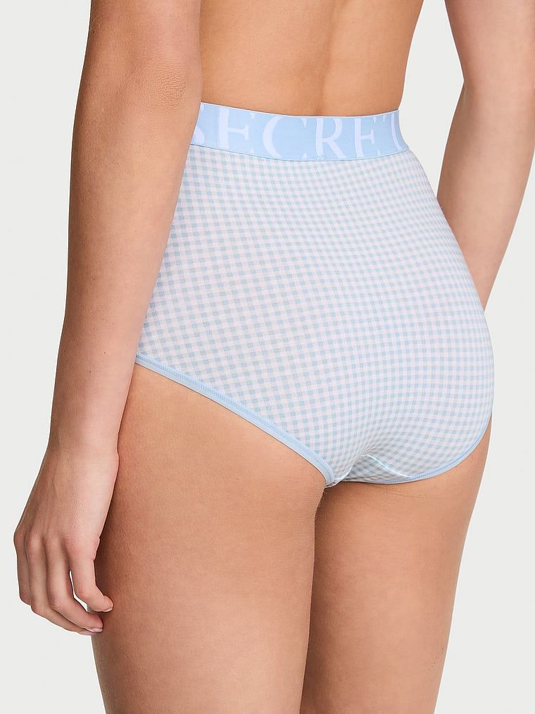 Bavlněné kalhotky s vysokým pasem a explodovaným logem Slipy. Produkt je vzorovaný a pochází z kolekce Cotton.