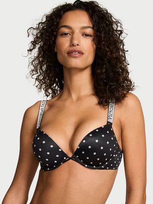 Very Sexy Saténová lesklá push-up podprsenka Bombshell Add-2-Cups