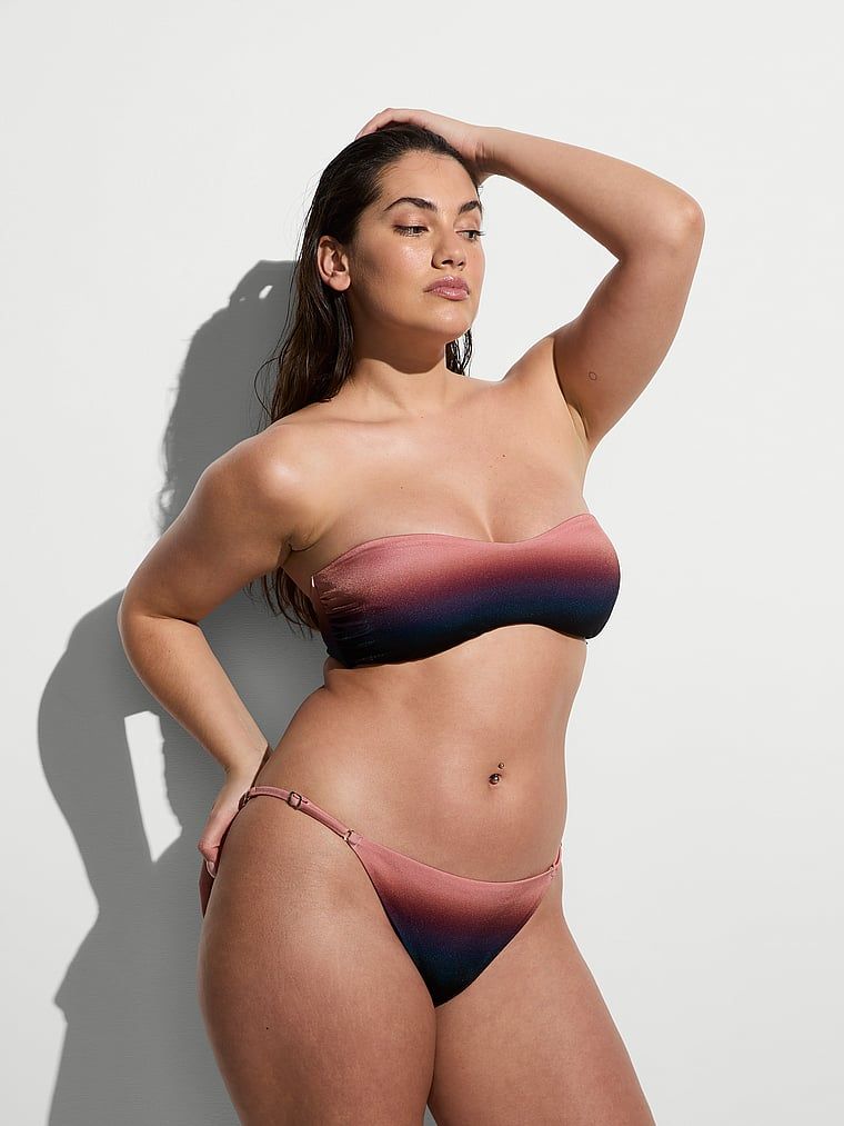 Spodní díl plavek Archiv Sunset Ombre. Produkt je vzorovaný a pochází z kolekce Victoria's Secret Swim.