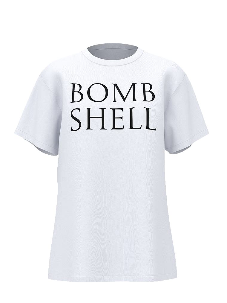 Bavlněné oversize tričko VSFS 2025. Produkt je bílé barvy a pochází z kolekce Angel Essentials.