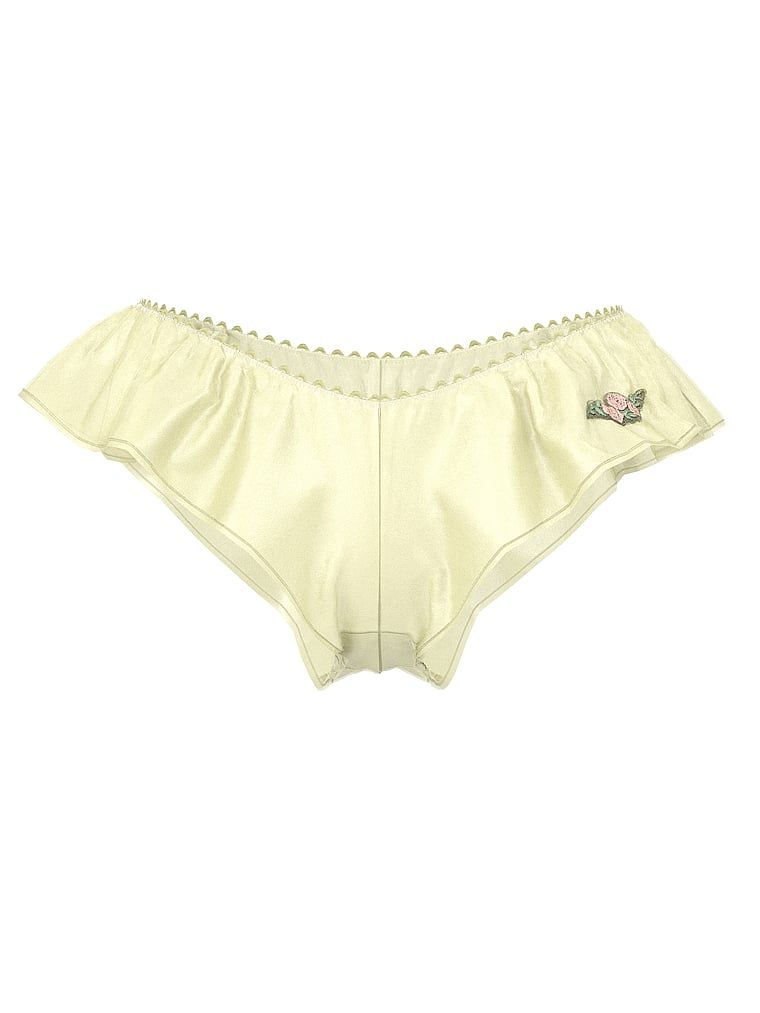 Sweet Melody Flutter brazilské volánkové kalhotky. Produkt je žluté barvy a pochází z kolekce Dream Angels.