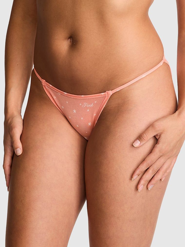 Bavlněné bikiny se šňůrkami