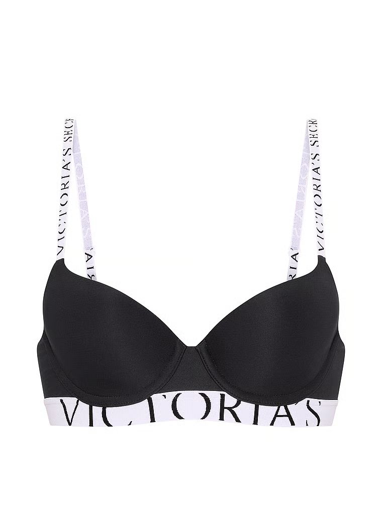 CoolBra Demi mírně polstrovaný. Produkt je černý a pochází z kolekce triček.