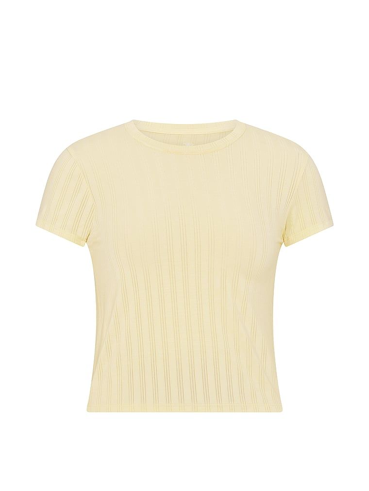 Tričko SoSoft Ultra-Fine Sleeping Modal. Produkt je žluté barvy a pochází z kolekce Victoria's Secret.