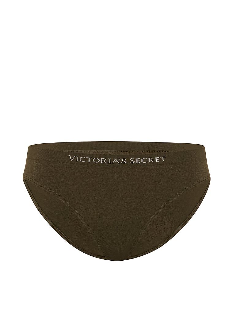 Bezešvové bikinové kalhotky. Produkt je zelené barvy a pochází z kolekce Seamless.