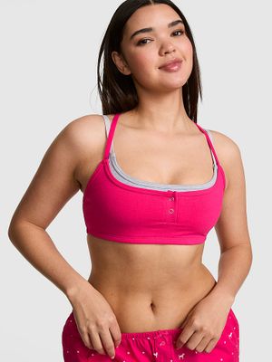 All-Day Bavlněné Double Up Henley Bra