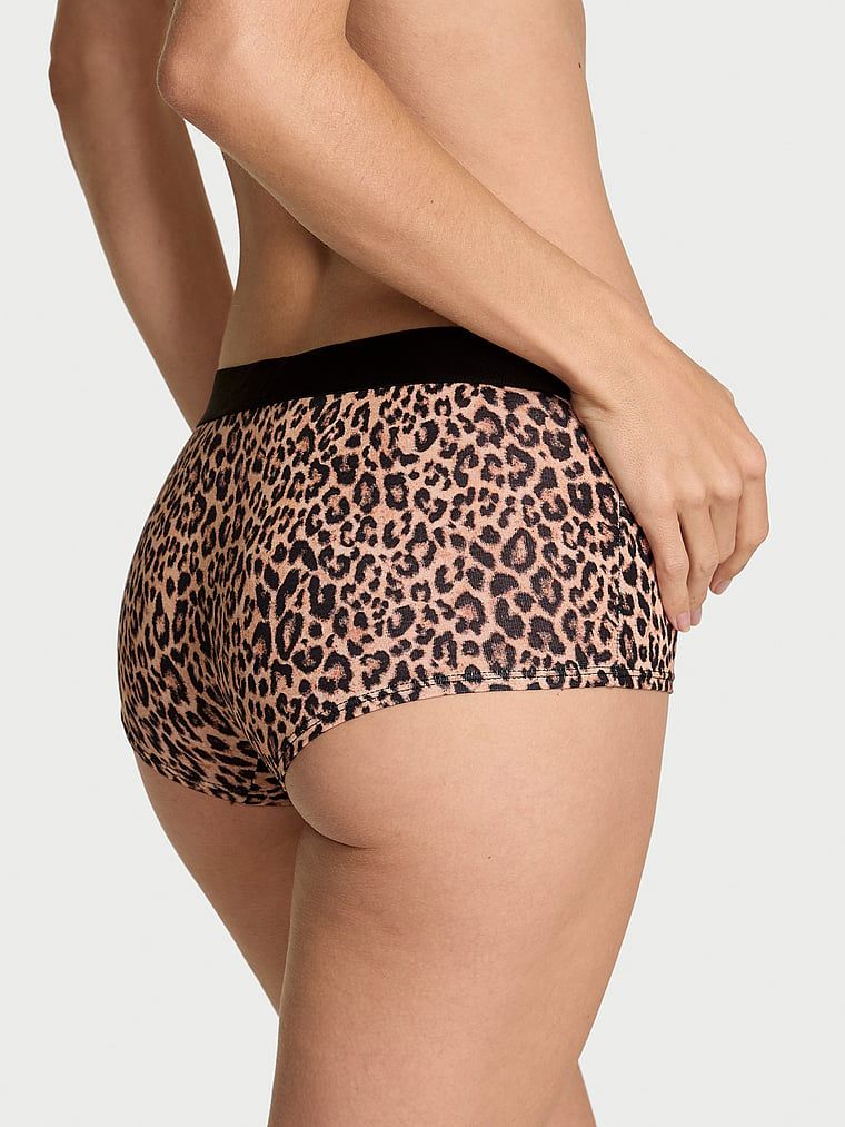 Bavlněné šortky s lesklým logem Shine Patch. Produkt má vzor se zvířecí tématikou a pochází z kolekce Cotton.