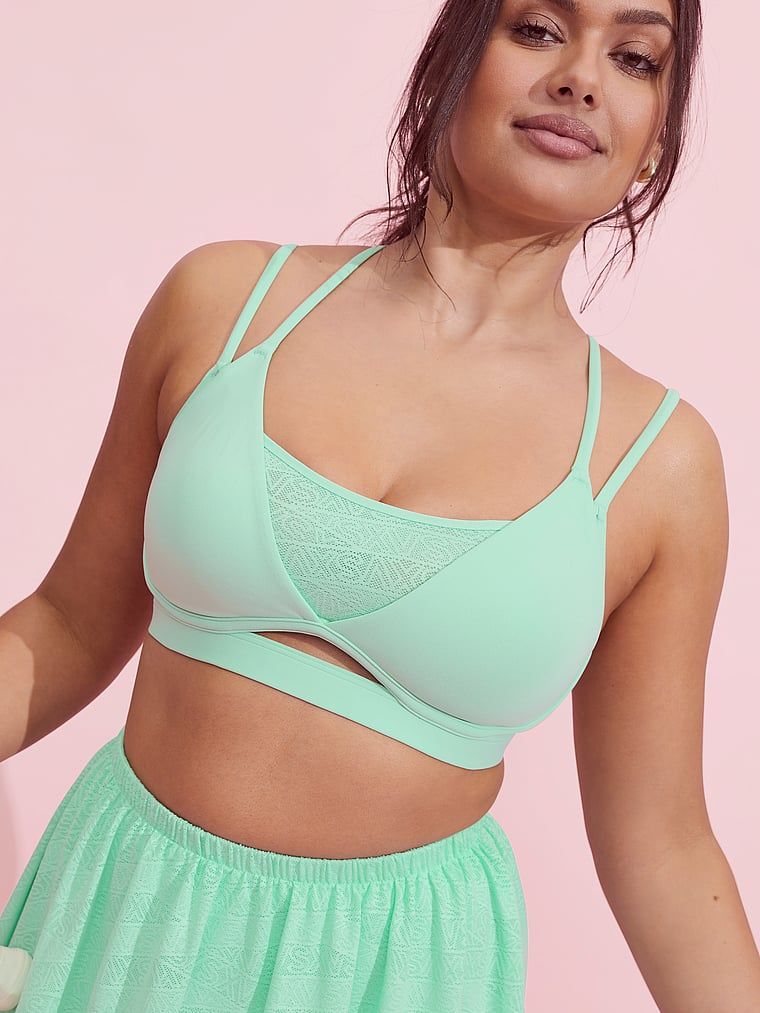 VSX Elevate Hot Zones sportovní podprsenka. Produkt je zelené barvy a pochází z kolekce VSX.