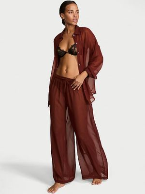 Victoria's Secret Šifonové plisované kalhoty