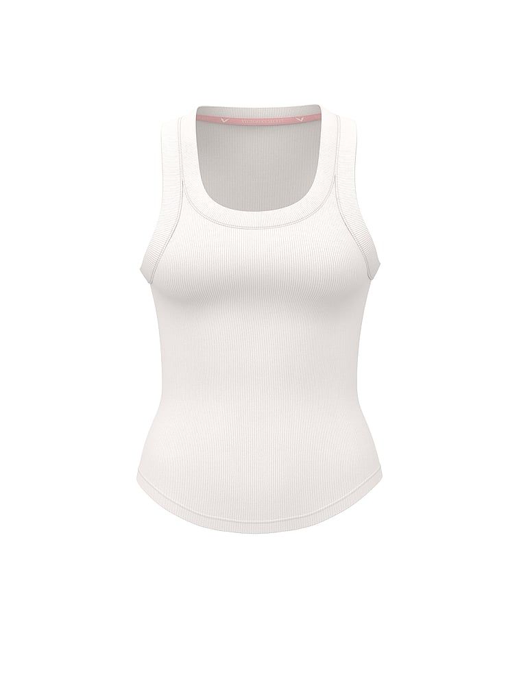 Top VS ikona Racerback. Produkt je bílé barvy a pochází z kolekce Angel Essentials.