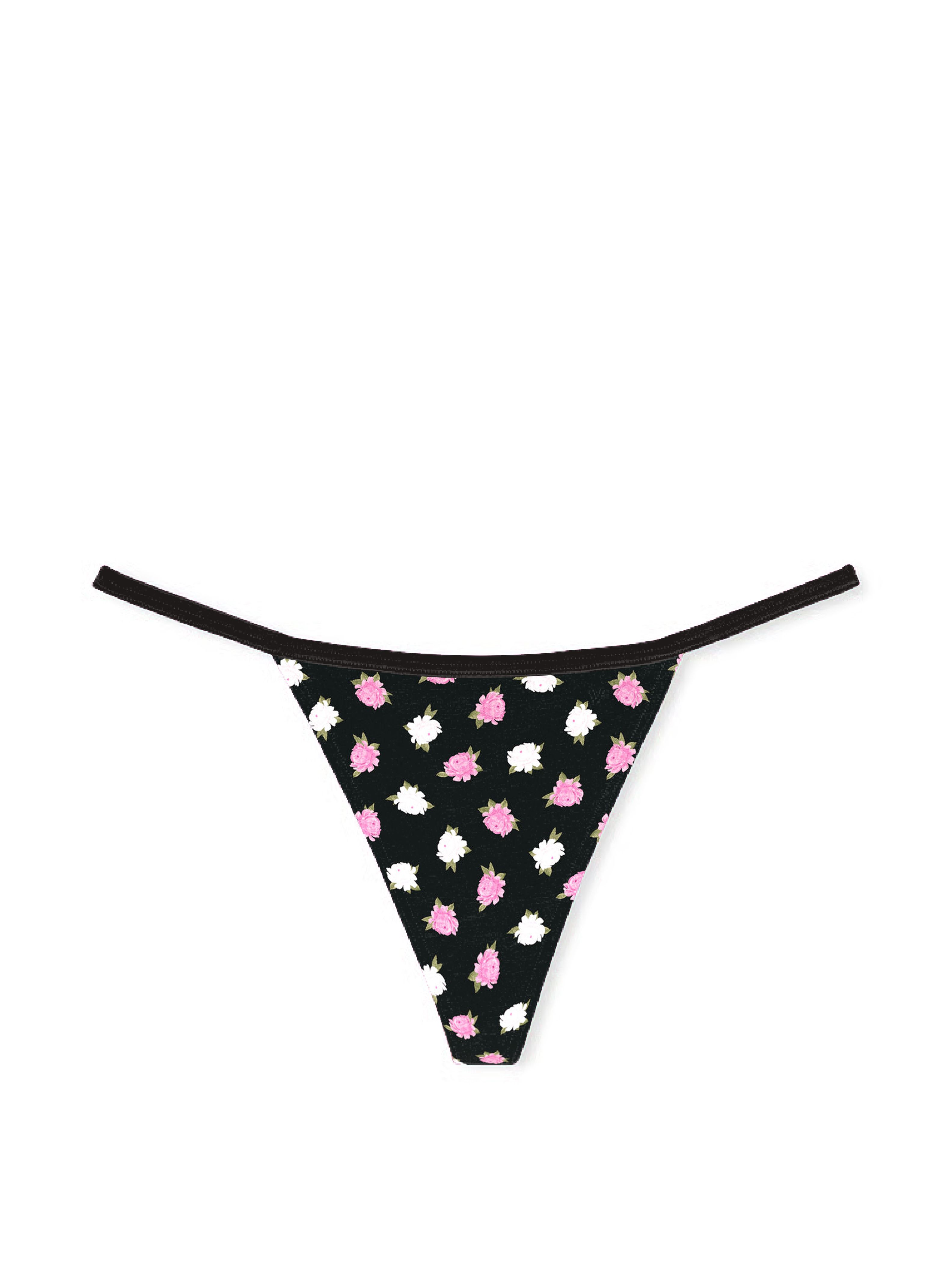 Elastická bavlněná tanga. Produkt je vzorovaný a pochází z kolekce Victoria's Secret.