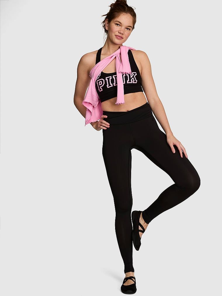 PINK Legíny PINK Relay s překládaným pasem