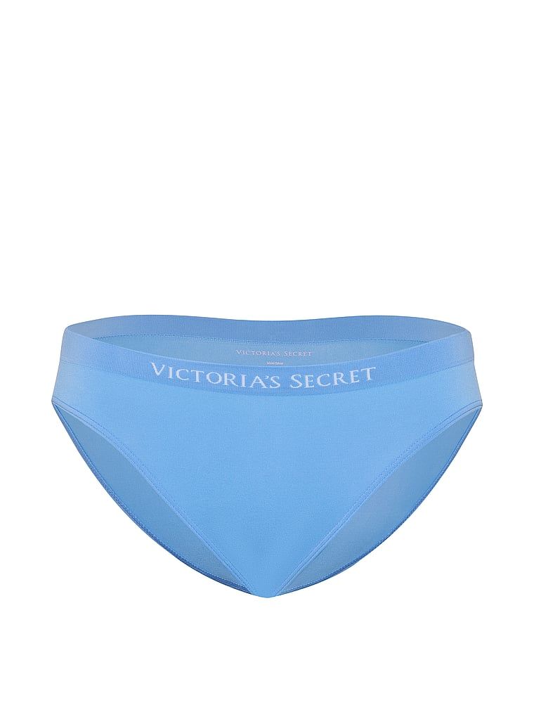 Bezešvové bikinové kalhotky. Produkt je modré barvy a pochází z kolekce Seamless.