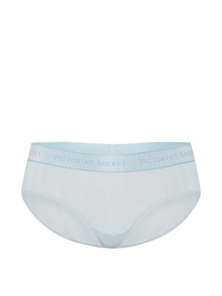 Kalhotky z Ultra-Fine Logo Hiphugger modal. Produkt je modré barvy a pochází z kolekce Cotton.
