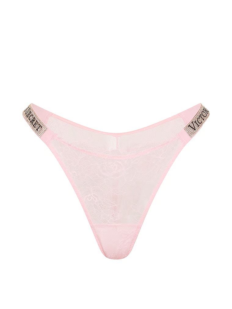 Brazilské krajkové kalhotky s brazilskými proužky Shine Strap. 