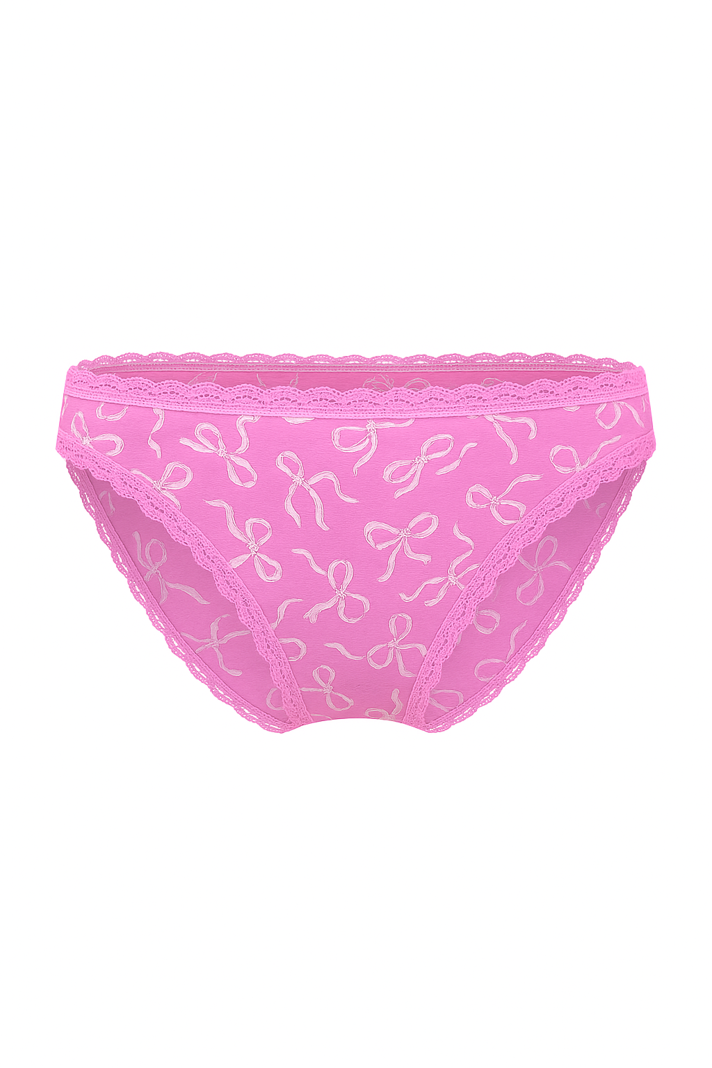 Bavlněné kalhotky s krajkou v bikinách s krajkovým lemem. Výrobek je vzorovaný a pochází z kolekce Lace Trim.