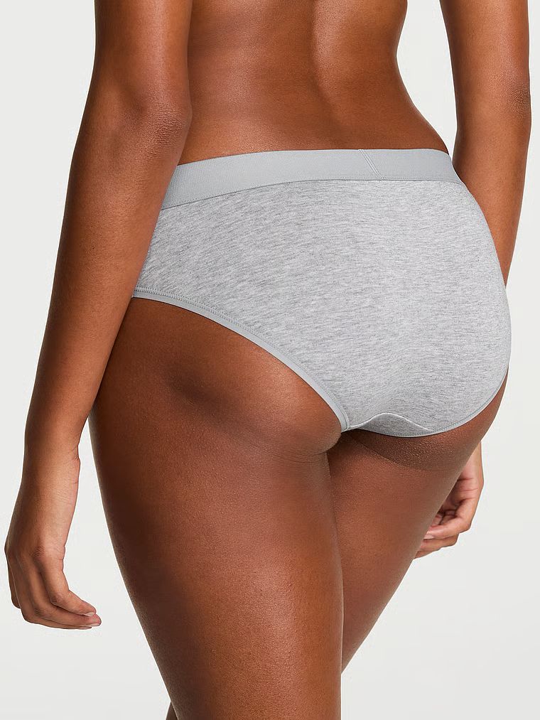 Bavlněné kalhotky s logem Shine Patch Hiphugger. Produkt je šedé barvy a pochází z kolekce Cotton.