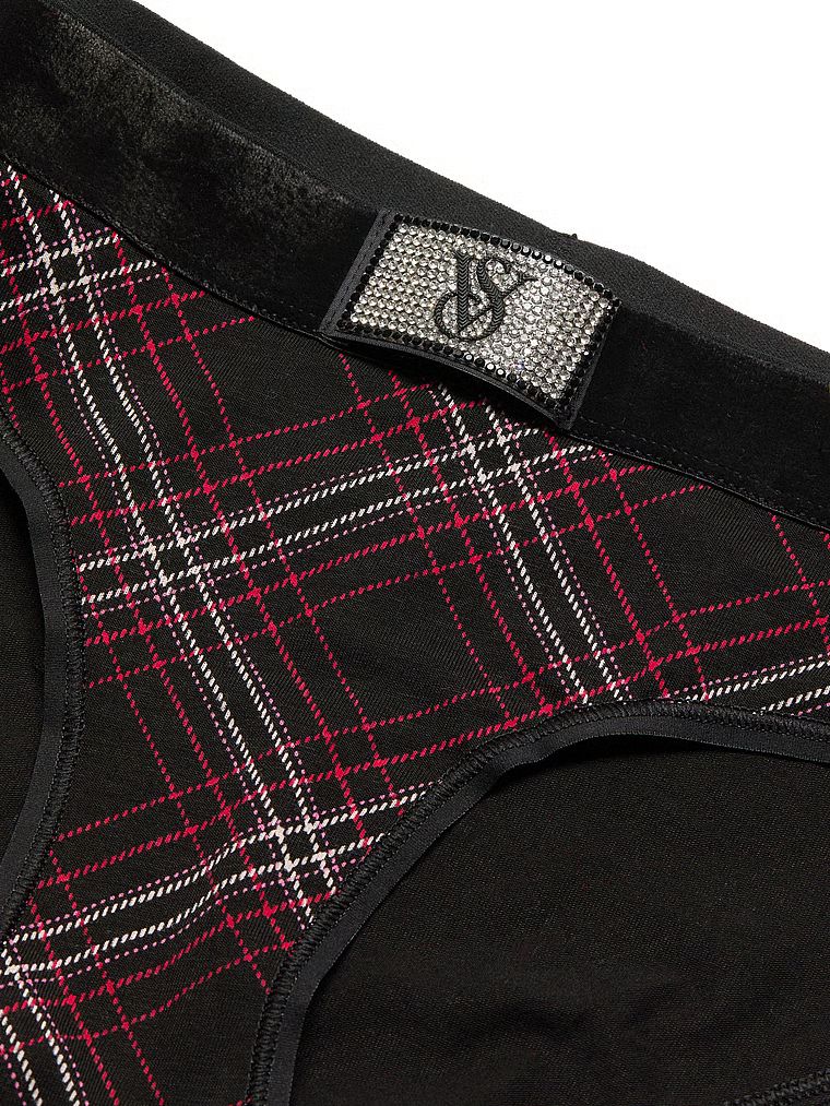 Bavlněné kalhotky s logem Shine Patch Velvet Hiphugger. Produkt je vzorovaný a pochází z kolekce Cotton.
