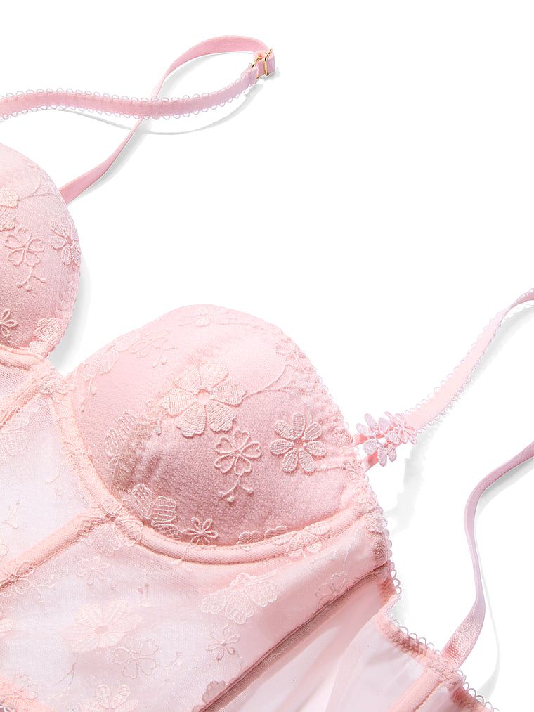 Vrchní část korzetu s výšivkou Blossom. Produkt je vzorovaný a pochází z kolekce Dream Angels.