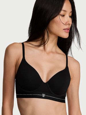 T-shirt Bavlněná push-up podprsenka Perfect Shape Signature Shine