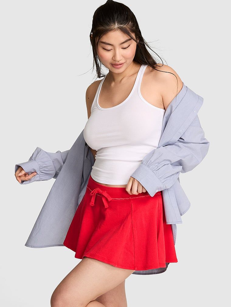 Rozšířená skort sukně Campus Terry