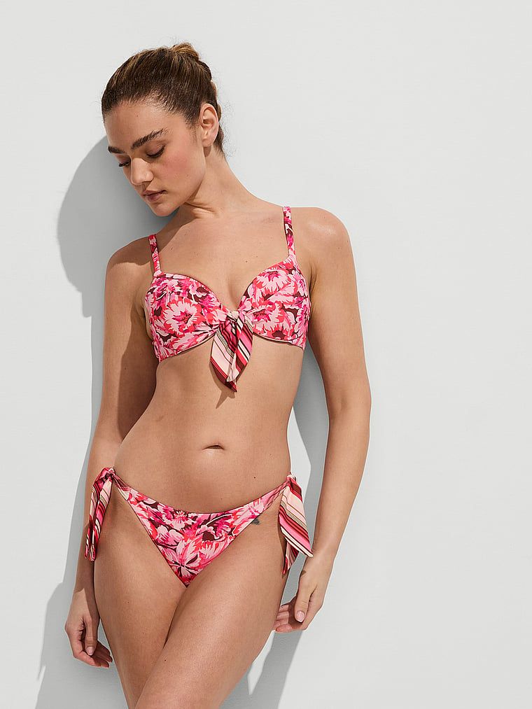 Victoria's Secret Swim Push-up horní díl bikin s překřížením Boho Beach