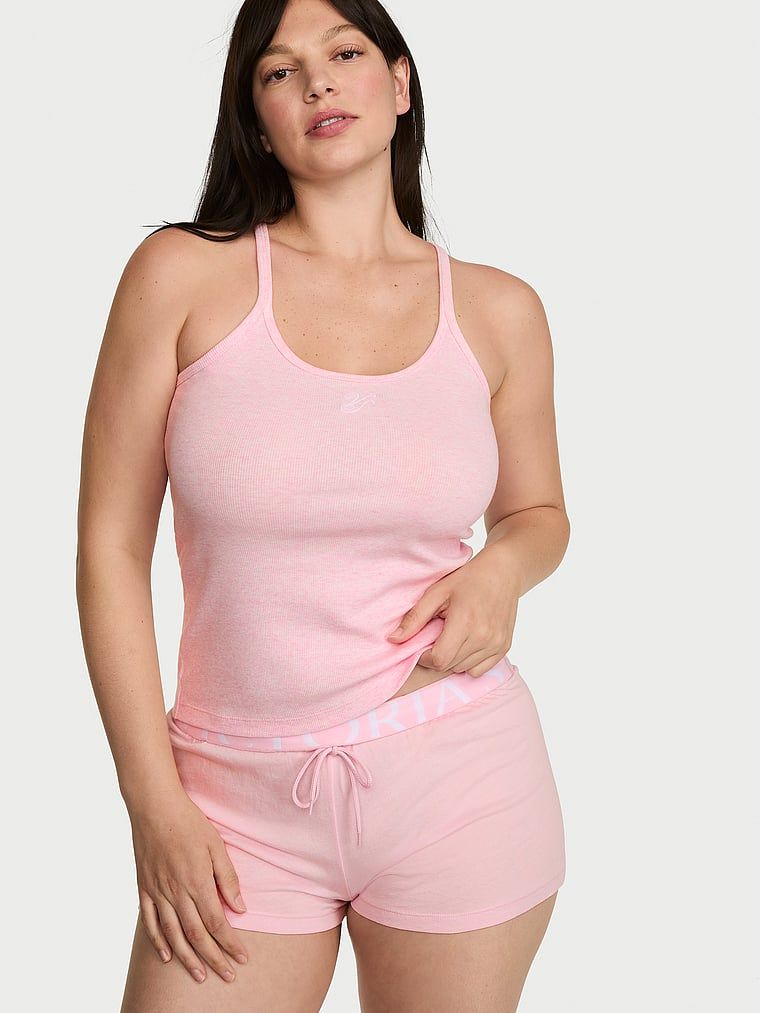 Victoria's Secret Žebrované tílko Mix & Match Sleep Perfect