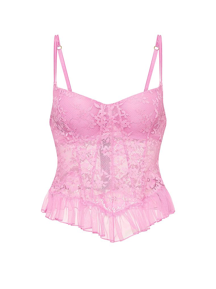 Dare to Dream korzet na vrcholu. Produkt je růžové barvy a pochází z kolekce Dream Angels.