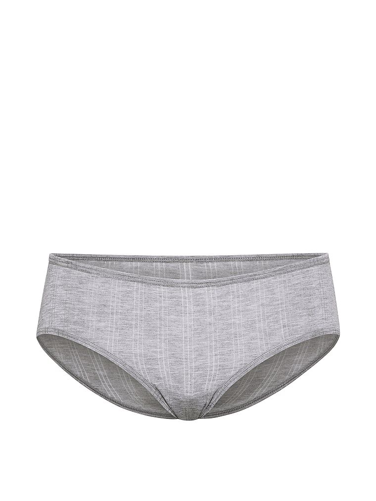 Ultra-jemné hiphugger modální kalhotky. Produkt je šedé barvy a pochází z kolekce Victoria's Secret.