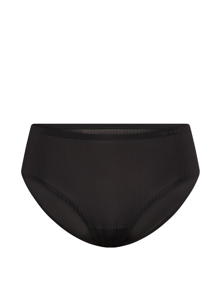Flex Shadow Stripe bikiny kalhotky. Produkt je černý a pochází z kolekce Body by Victoria.
