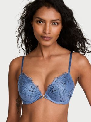 Very Sexy Push-up podprsenka Denim s růžovou krajkou