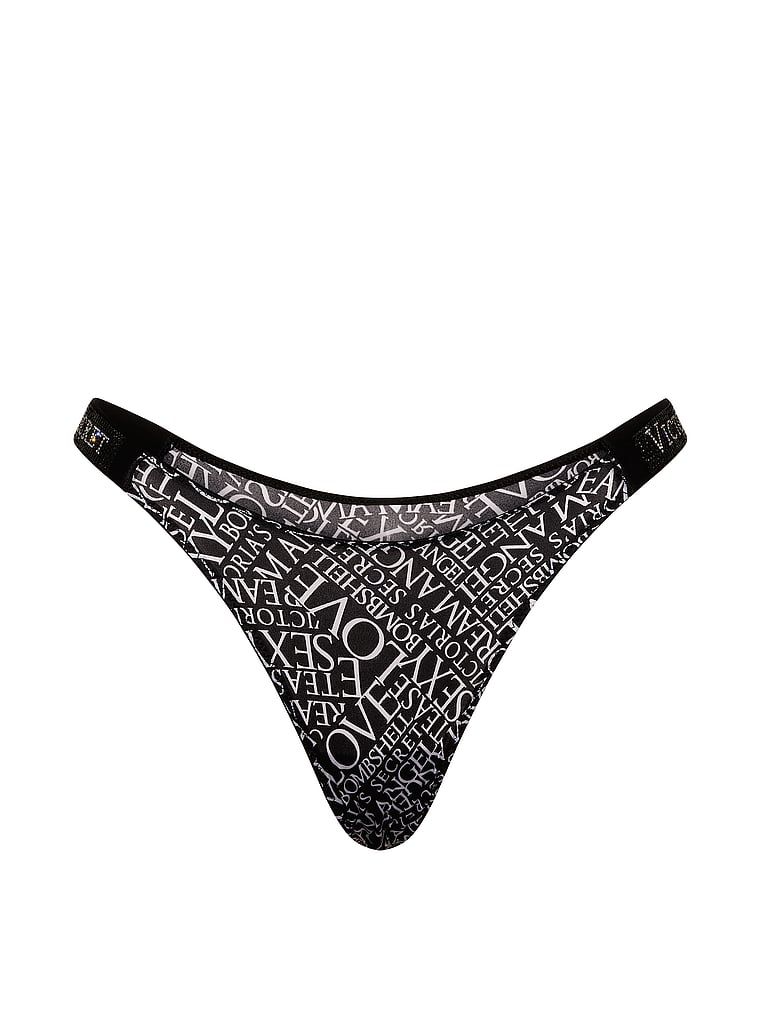 Brazilské kalhotky s pruhy Shine Strap. Produkt má vzorovanou barvu a pochází z kolekce Very Sexy.